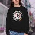 Birthday Baseball Lover 64 Years Old Awesome Since 1962 Youth Crewneck Sweatshirt