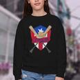 Boricua Puerto Rico Baseball Coqui Frog Pava Hat Fan Youth Crewneck Sweatshirt Boricua Puerto Rico Baseball Coqui Frog Pava Hat Fan Youth Crewneck Sweatshirt