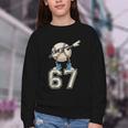 Boys Kids 67 Six Seven Sunglasses Dabbing Baseball Lover Youth Crewneck Sweatshirt Boys Kids 67 Six Seven Sunglasses Dabbing Baseball Lover Youth Crewneck Sweatshirt