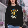 Boys Pizza Theme Baseball Home Hitter Youth Crewneck Sweatshirt Boys Pizza Theme Baseball Home Hitter Youth Crewneck Sweatshirt