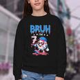 Bruh I'm 7 Baseball Ice Cream Drip It's My 7th Birthday Youth Crewneck Sweatshirt Bruh I'm 7 Baseball Ice Cream Drip It's My 7th Birthday Youth Crewneck Sweatshirt