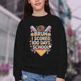Bruh I Scored 100 Days Of School Baseball Ice Cream Drip Tee Youth Crewneck Sweatshirt Bruh I Scored 100 Days Of School Baseball Ice Cream Drip Tee Youth Crewneck Sweatshirt