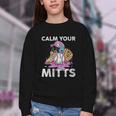 Calm Your Mitts Baseball Ice Cream Drip Crossed Bats Sport Youth Crewneck Sweatshirt Calm Your Mitts Baseball Ice Cream Drip Crossed Bats Sport Youth Crewneck Sweatshirt