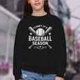 I Can't It's Baseball Season Youth Crewneck Sweatshirt I Can't It's Baseball Season Youth Crewneck Sweatshirt