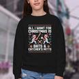 Christmas Baseball Bats Catcher Mitts Holiday Tee Youth Crewneck Sweatshirt Christmas Baseball Bats Catcher Mitts Holiday Tee Youth Crewneck Sweatshirt