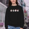 Christmas Baseball Player X-Mas Balls Youth Crewneck Sweatshirt Christmas Baseball Player X-Mas Balls Youth Crewneck Sweatshirt