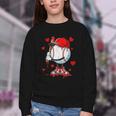 Cute Dripping Baseball Lover Valentines Day Boys Kids Youth Crewneck Sweatshirt Cute Dripping Baseball Lover Valentines Day Boys Kids Youth Crewneck Sweatshirt