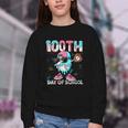 Dabbing Drippy 100th Days Of School Baseball Ice Cream Drip Youth Crewneck Sweatshirt Dabbing Drippy 100th Days Of School Baseball Ice Cream Drip Youth Crewneck Sweatshirt