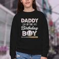 Daddy Of The Birthday Boy Baseball Matching Family Youth Crewneck Sweatshirt