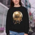 Dripping Gold Drip Baseball Game Day Player Coach Baller Youth Crewneck Sweatshirt Dripping Gold Drip Baseball Game Day Player Coach Baller Youth Crewneck Sweatshirt