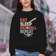 Eat Sleep Baseball Repeat Bat Ball Player Fan Youth Crewneck Sweatshirt Eat Sleep Baseball Repeat Bat Ball Player Fan Youth Crewneck Sweatshirt