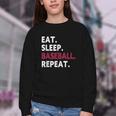 Eat Sleep Baseball Repeat Baseball Player Youth Crewneck Sweatshirt Eat Sleep Baseball Repeat Baseball Player Youth Crewneck Sweatshirt