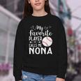 My Favorite Player Calls Me Nona Baseball Player Youth Crewneck Sweatshirt My Favorite Player Calls Me Nona Baseball Player Youth Crewneck Sweatshirt