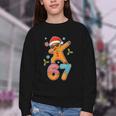 Gingerbread Six Seven 67 Ice Cream Drip Baseball Youth Crewneck Sweatshirt Gingerbread Six Seven 67 Ice Cream Drip Baseball Youth Crewneck Sweatshirt