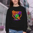 Halloween Baseball Ice Cream Drip Boys Girls Youth Youth Crewneck Sweatshirt Halloween Baseball Ice Cream Drip Boys Girls Youth Youth Crewneck Sweatshirt