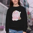 Hey Batter Batter Swing Baseball Game Day Coquette Bow Girly Youth Crewneck Sweatshirt Hey Batter Batter Swing Baseball Game Day Coquette Bow Girly Youth Crewneck Sweatshirt