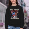 Hit Hard Run Fast Turn Left Baseball Cream Drip Crossed Bats Youth Crewneck Sweatshirt Hit Hard Run Fast Turn Left Baseball Cream Drip Crossed Bats Youth Crewneck Sweatshirt