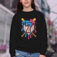 HUGvyn 7th Birthday Baseball Ice Cream Drip Number 7 Kid Boy Youth Crewneck Sweatshirt HUGvyn 7th Birthday Baseball Ice Cream Drip Number 7 Kid Boy Youth Crewneck Sweatshirt