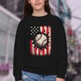 Ice Cream Baseball Drip Respect The Drip Youth Boy Baseball Youth Crewneck Sweatshirt