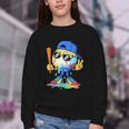 Ice Cream Baseball Drip Spots Sprinkle For Boys Youth Kids Youth Crewneck Sweatshirt