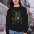 I’Ll Be Home For Christmas Baseball Ugly Sweater Youth Crewneck Sweatshirt I’Ll Be Home For Christmas Baseball Ugly Sweater Youth Crewneck Sweatshirt