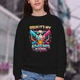 It's My 6733 Days Of School Baseball Ice Cream Dripping Youth Crewneck Sweatshirt It's My 6733 Days Of School Baseball Ice Cream Dripping Youth Crewneck Sweatshirt