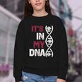 ITS In My DNA Baseball Sport Player Saying Youth Crewneck Sweatshirt