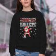 Jingle Ballers Plaid Santa Dabbing Baseball Christmas Youth Crewneck Sweatshirt Jingle Ballers Plaid Santa Dabbing Baseball Christmas Youth Crewneck Sweatshirt
