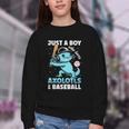 Just A Boy Who Loves Axolotls & Baseball Youth Crewneck Sweatshirt Just A Boy Who Loves Axolotls & Baseball Youth Crewneck Sweatshirt