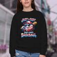 Just A Boy Who Loves Baseball Patriotic Drip For Youth Boys Youth Crewneck Sweatshirt Just A Boy Who Loves Baseball Patriotic Drip For Youth Boys Youth Crewneck Sweatshirt