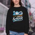 Kid 100 Days Of School Drip Baseball Ice Cream 100th Day Boy Youth Crewneck Sweatshirt