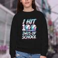 Kids 100 Days Of School 100th Day Baseball Ice Cream Drip Youth Crewneck Sweatshirt Kids 100 Days Of School 100th Day Baseball Ice Cream Drip Youth Crewneck Sweatshirt