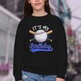 Kids 8th Baseball Birthday Party Boys Sport Fan 8 Years Old Youth Crewneck Sweatshirt