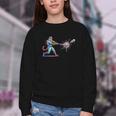 Leopard Baseball Player Ice Cream Drip For Boys Kids Youth Crewneck Sweatshirt Leopard Baseball Player Ice Cream Drip For Boys Kids Youth Crewneck Sweatshirt
