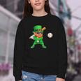 Leprechaun Playing Baseball St Patricks Day Sport Boys Youth Crewneck Sweatshirt Leprechaun Playing Baseball St Patricks Day Sport Boys Youth Crewneck Sweatshirt