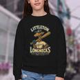 Littleton Longnecks Retro Minor League Baseball Youth Crewneck Sweatshirt Littleton Longnecks Retro Minor League Baseball Youth Crewneck Sweatshirt