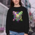 Mardi Gras Ice Cream Drip Baseball Sports For Men Women Kids Youth Crewneck Sweatshirt