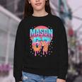 Mason 67 Costume Ice Cream Baseball Drip 6 7 Meme Six Seven Youth Crewneck Sweatshirt Mason 67 Costume Ice Cream Baseball Drip 6 7 Meme Six Seven Youth Crewneck Sweatshirt
