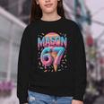 Mason 67 Meme Ice Cream Baseball Drip Youth Crewneck Sweatshirt Mason 67 Meme Ice Cream Baseball Drip Youth Crewneck Sweatshirt