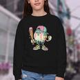 Melted Ice-Cream Baseball Mascot Pastel Pop Youth Crewneck Sweatshirt Melted Ice-Cream Baseball Mascot Pastel Pop Youth Crewneck Sweatshirt