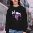 Mom Baseball Ice Cream Drip Birthday Boy Family Youth Crewneck Sweatshirt Mom Baseball Ice Cream Drip Birthday Boy Family Youth Crewneck Sweatshirt