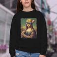 Mona Lisa Baseball Trending Aesthetic Streetwear Youth Crewneck Sweatshirt