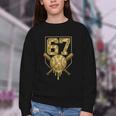 Number 67 Baseball Drip Camo Six Seven Meme Boys Kids Youth Crewneck Sweatshirt Number 67 Baseball Drip Camo Six Seven Meme Boys Kids Youth Crewneck Sweatshirt