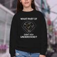 What Part Of Dont You Understand 6432 Baseball Youth Crewneck Sweatshirt