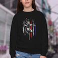 Patriotic Baseball Catcher American Flag Sports Tee Youth Crewneck Sweatshirt Patriotic Baseball Catcher American Flag Sports Tee Youth Crewneck Sweatshirt