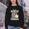 Proud Auntie Of An Official Teenager 13th Birthday Baseball Youth Crewneck Sweatshirt Proud Auntie Of An Official Teenager 13th Birthday Baseball Youth Crewneck Sweatshirt