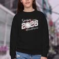 Proud Mama Of A 2026 Senior Baseball Graduation Mom Youth Crewneck Sweatshirt