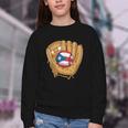 Puerto Rican Flag Baseball Player Boricua Pride Beisbol PR Youth Crewneck Sweatshirt Puerto Rican Flag Baseball Player Boricua Pride Beisbol PR Youth Crewneck Sweatshirt