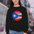Puerto Rico Baseball Flag Boricua Beisbol Fan Gear Youth Crewneck Sweatshirt Puerto Rico Baseball Flag Boricua Beisbol Fan Gear Youth Crewneck Sweatshirt