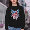 Respect The Drip Baseball American Flag Ice Cream Drip Youth Youth Crewneck Sweatshirt Respect The Drip Baseball American Flag Ice Cream Drip Youth Youth Crewneck Sweatshirt